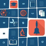 Education flat infographic N99