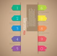 colorful tag infographic