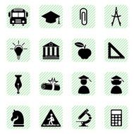 Education Icons (vector)