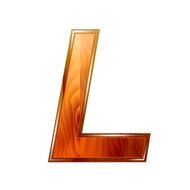 Alphabet wooden letter L