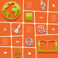 Education flat infographic N102