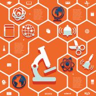 Education flat infographic N103