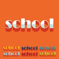 Flat design school N31
