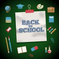 Education and School Supplies icon set N2