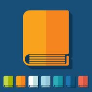 Flat design book N68
