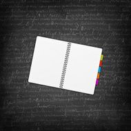 Blank Notebook on Blackboard - Chalkboard
