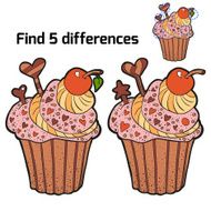 Find 3 differences (cupcake) N2