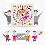 infographics with people
