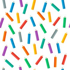 Colored pencils Vector illustration Background N3