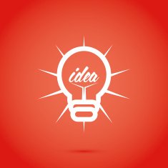 Abstract Bulb Icon Isolated On Background N3