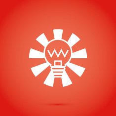 Abstract Bulb Icon Isolated On Background N7