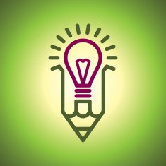 bulb and pencil