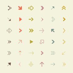 Arrows Set Vector Illustration