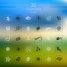 Set of organisms icons N3