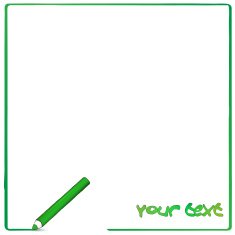 Greeen pencil background
