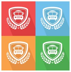 School bus badge vector N2