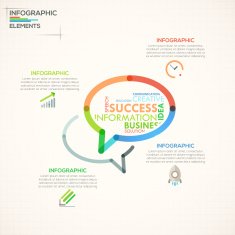 Modern infographics options banner N129