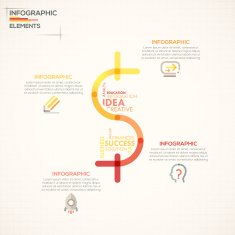 Modern infographics options banner N131
