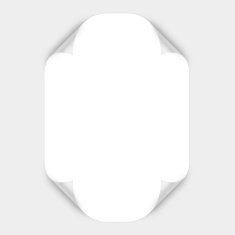 White Curved Corner paper