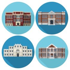 School Building Flat N2