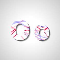Colorful letter alphabet N61