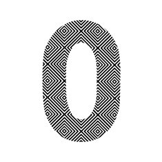 Square pattern number zero free image download