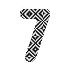 Square pattern number seven