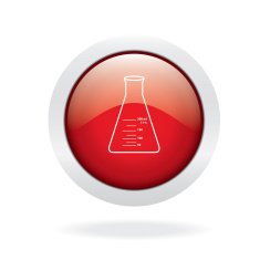 Vitro red glossy button N2