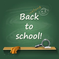 Back to school - card or background