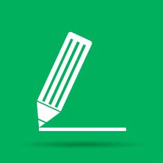 Flat icon of notes N4