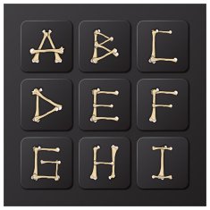 Bones Alphabets Set 1