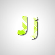 Colorful letter alphabet N115