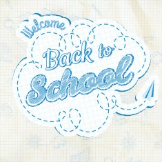 Back to School Calligraphic Design EPS 10 N2