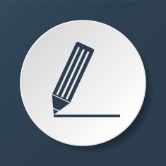 Flat icon of notes N6