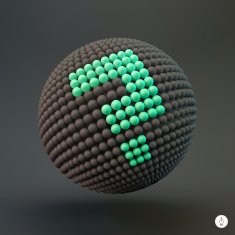 Question mark Globe icon 3d vector illustration