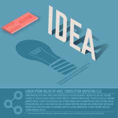 idea card business vector background concept illustration design