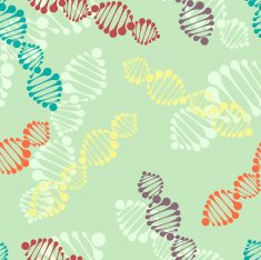 Seamless background made of DNA pattern