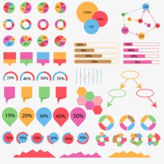 Big set of info graphics elements N2