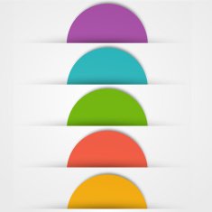 Abstact circles template Color icon Vector