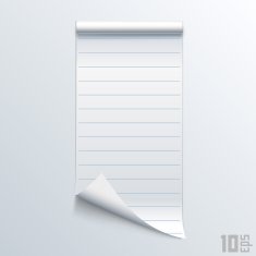 Bent piece of paper notebook N2