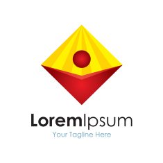 Golden path greatness vision icon simple elements logo N2