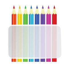Colorful pencils vector background N5