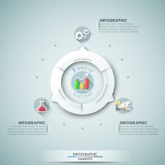 Modern infographics options banner N141