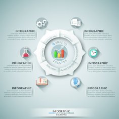 Modern infographics options banner N142