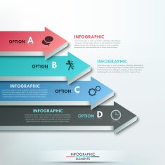 Modern infographics options banner N144