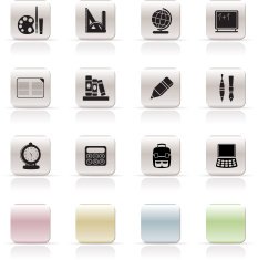 school and education icons N727