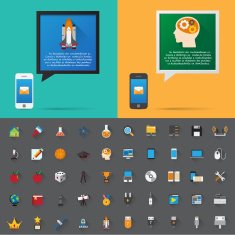 Smartphone and bubble talk message N3