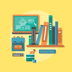 flat design concept of education N3