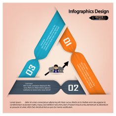 colorful infographics options banner