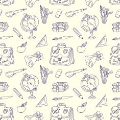 Scribble in a writing-books seamless pattern N2